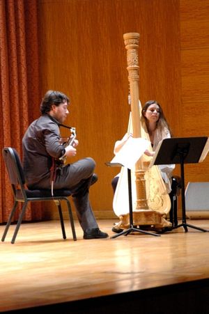 The Brent-Kibbey Duo-Joseph Brent (Mandolin) and Bridget Kibbey (Harp) Photo