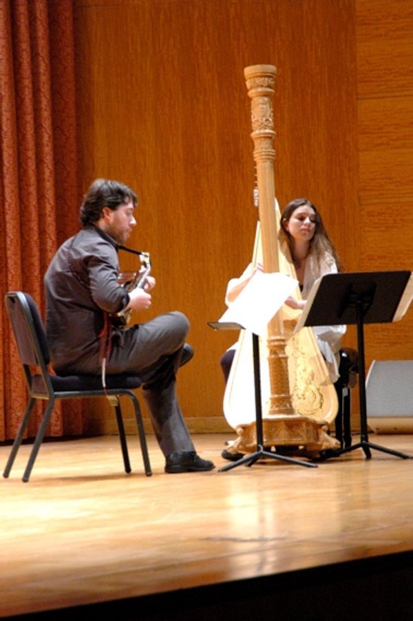 The Brent-Kibbey Duo-Joseph Brent (Mandolin) and Bridget Kibbey (Harp) Photo