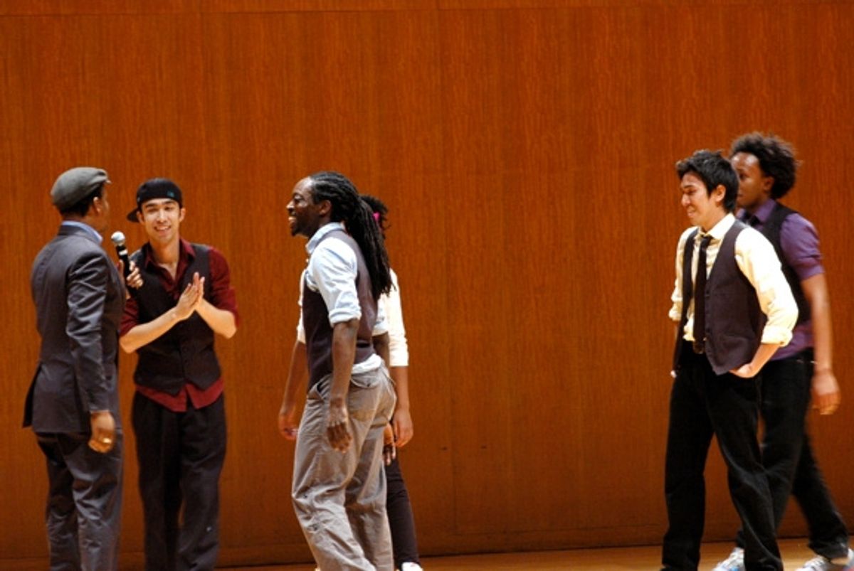 African Fusion Dancers-Kambi Gathesha, Paula Barnett, David Irwin, Shinksuke Nuriya and Alan Watson along with Kevin Mambo at 