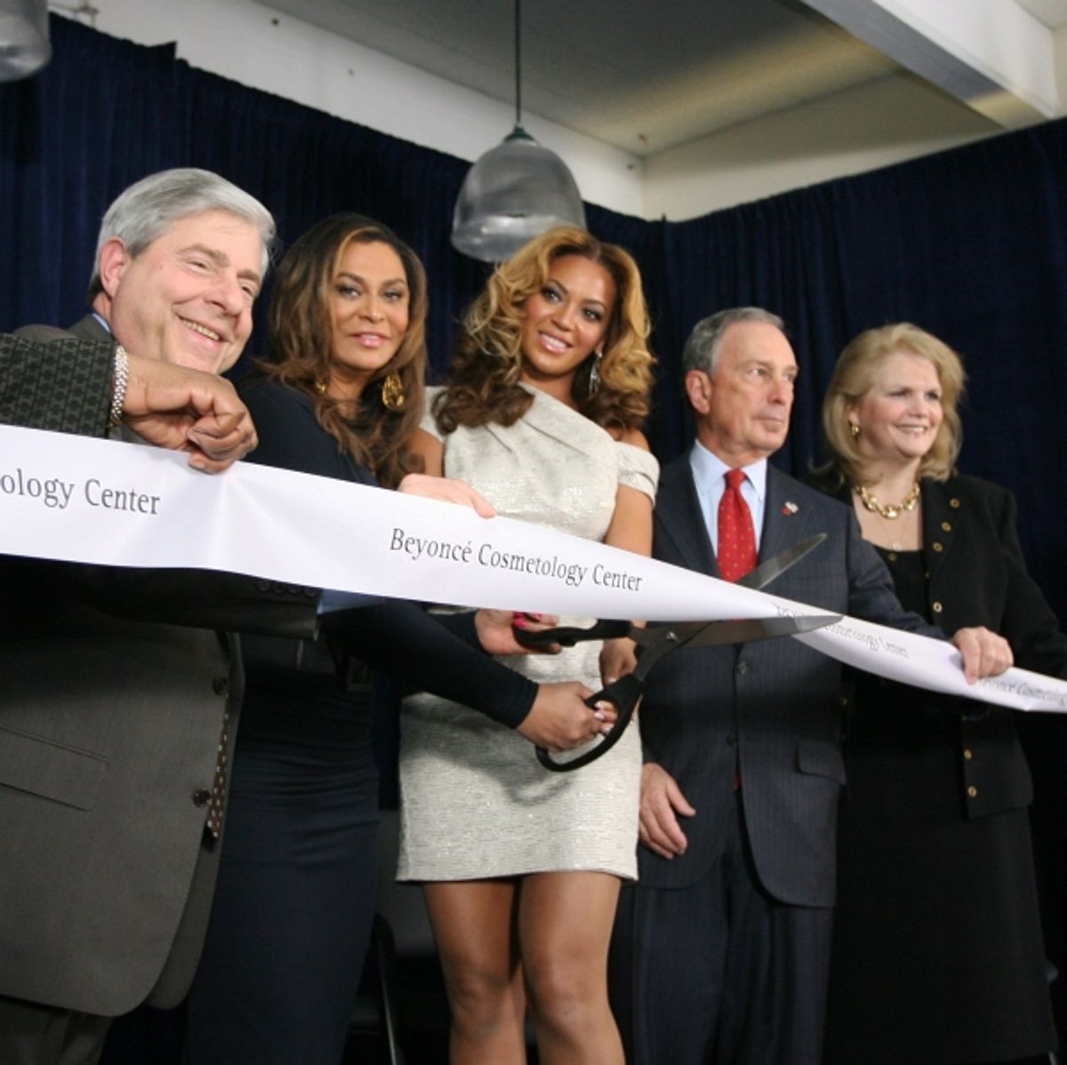BP Markowitz; Tina Knowles; Beyonce; Mayor Michael Bloomberg; Karen Carptenter-Palumbo, commissioner, New York State Office of Alcoholism and Substance Abuse Services
 at 