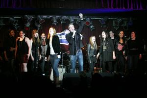 BROADWAY DREAMS FOUNDATION alum perform alongside John Arthur Greene (Riff) from Broa Photo