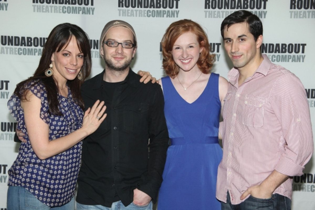 Leslie Kritzer, Euan Morton, Erin Mackey and Matthew Scott at 