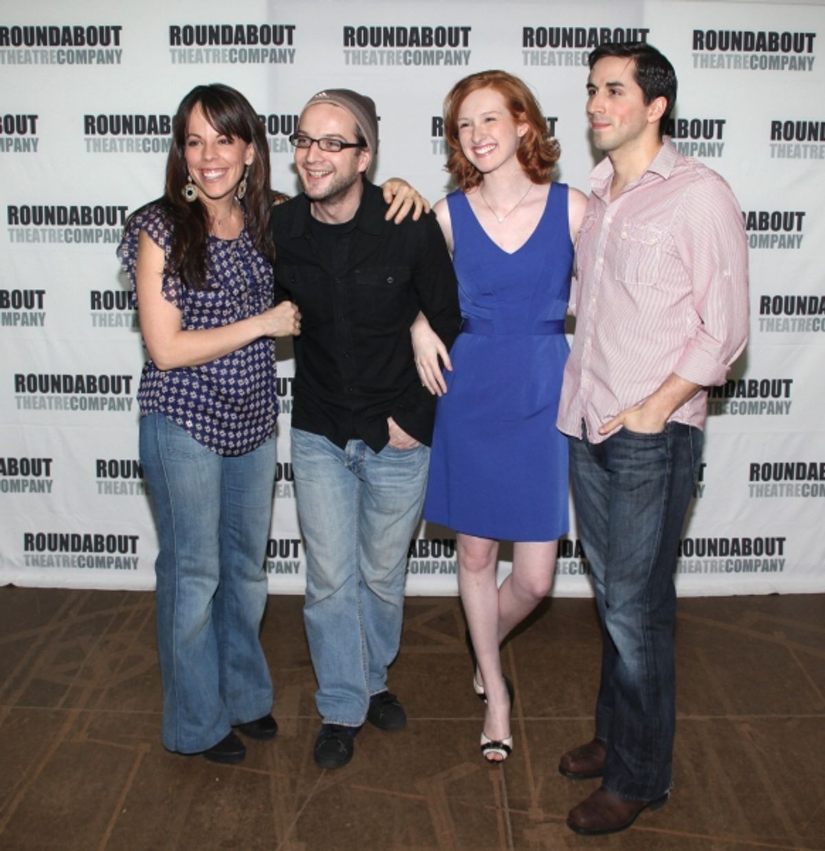 Leslie Kritzer, Euan Morton, Erin Mackey and Matthew Scott at 