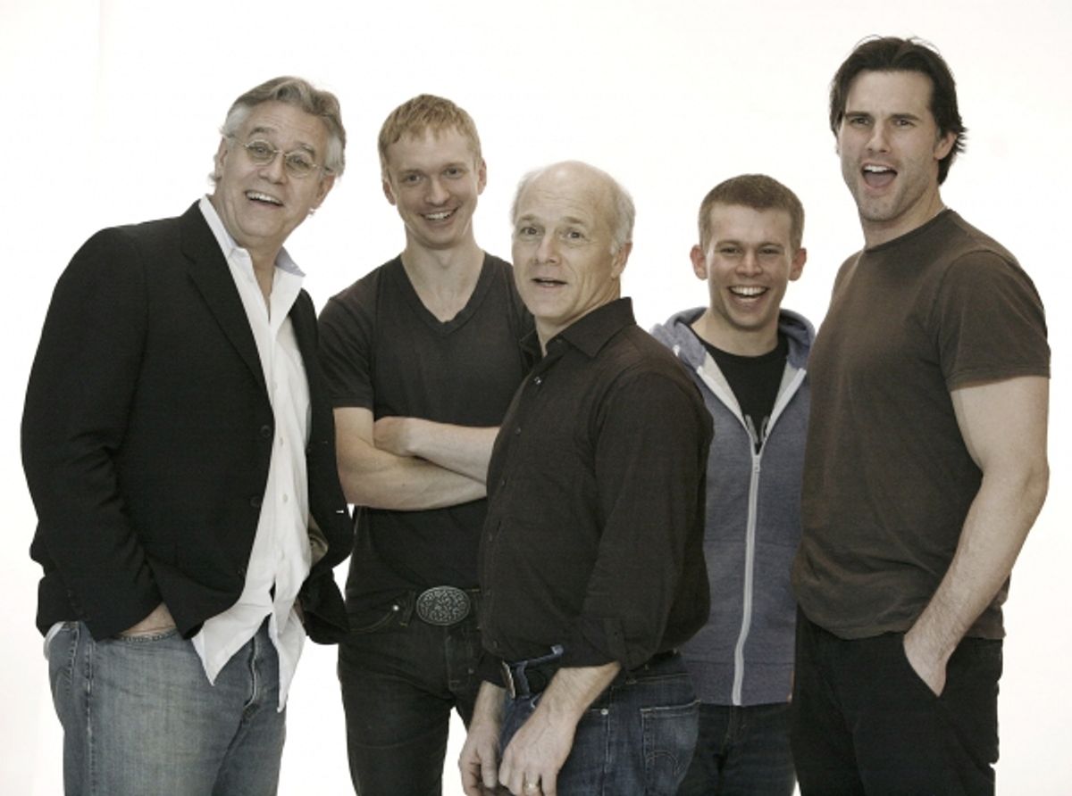 Scott Jaeck, Robderick Hill, Dan Butler, Brian Leahy and Austin Peck at 