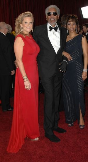 Morgan Freeman, Lori McCreary, and Morgana Freeman  Photo