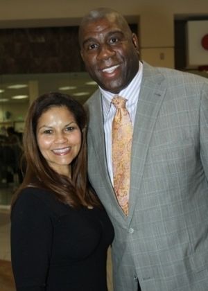 Juliette Fairley and Magic Johnson Photo