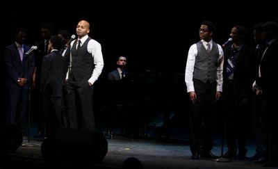 Brandon Victor Dixon & Scottsboro Boys Cast Photo
