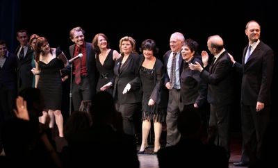 Julia Murney, Karen Ziemba, Deborah Monk, Chita Rivera, Liza Minnelli, and David Hyde Photo