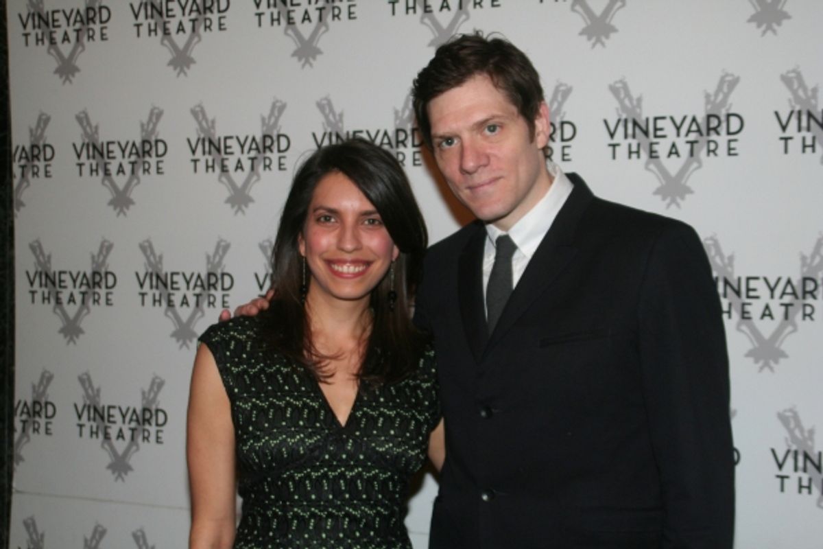 Sarah Stern (Vineyard Theatre Associate Artistic Director) and Adam Rapp at 