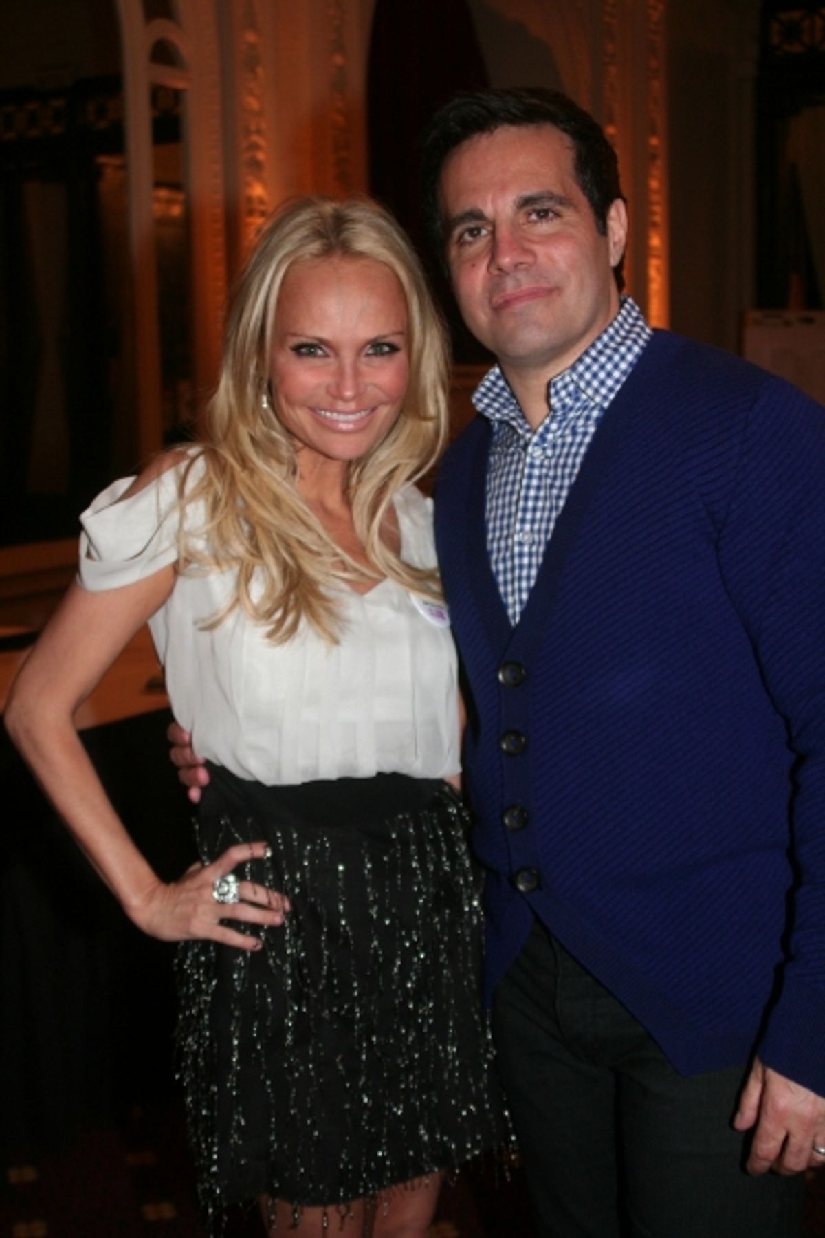 Kristin Chenoweth and Mario Cantone at 