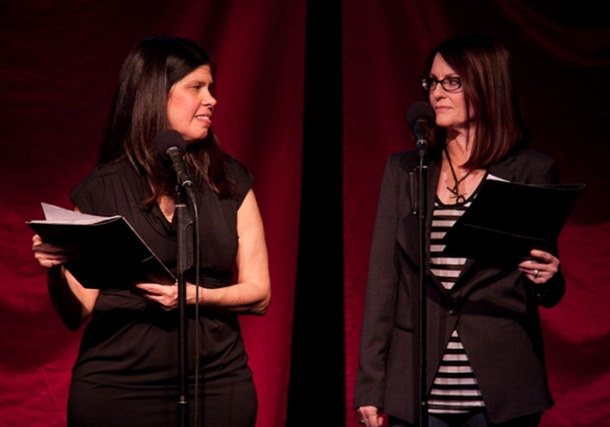 Dayle Reyfel and Megan Mullally at 