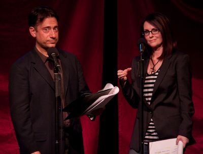 Eugene Pack and Megan Mullally Photo