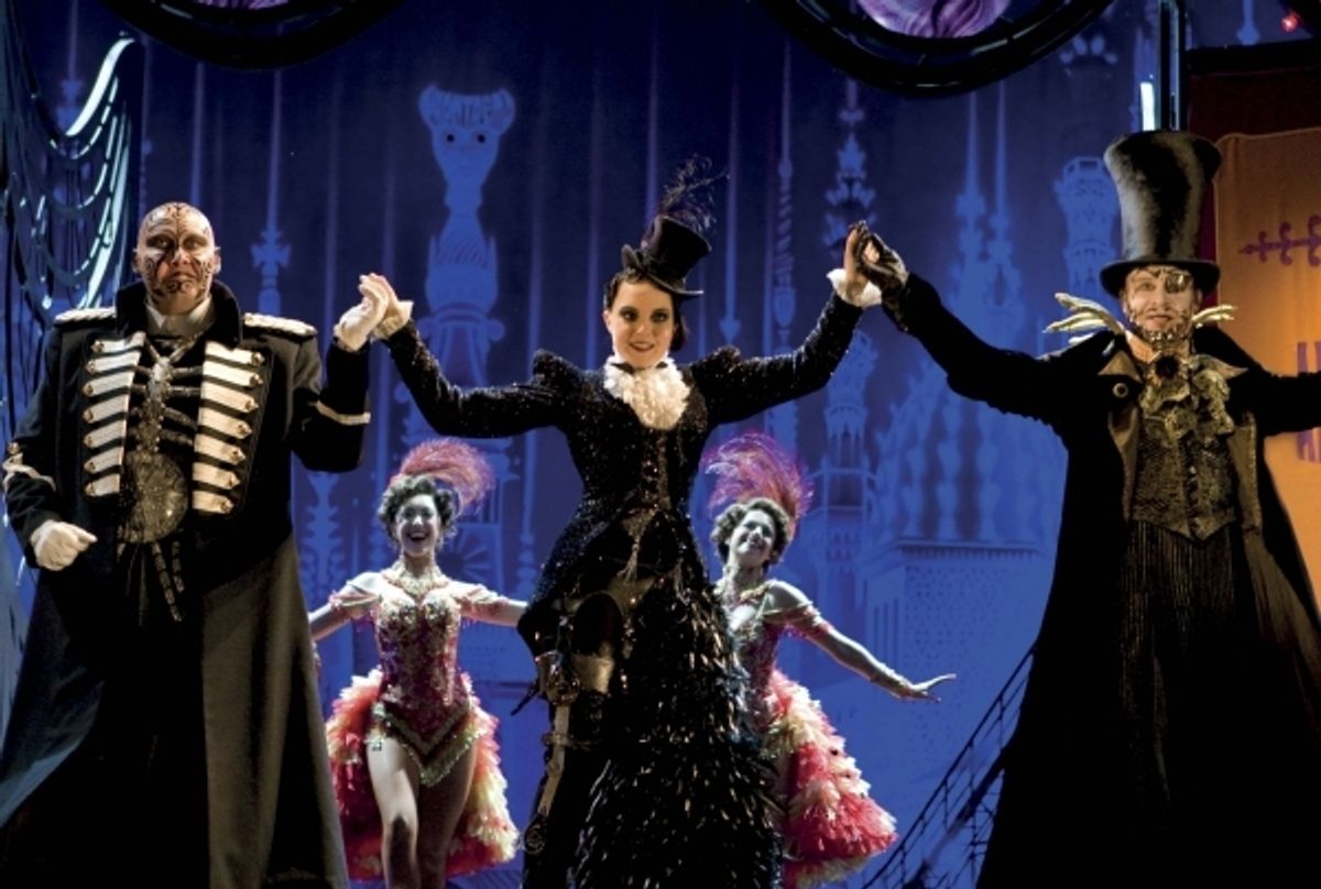 Adam Pearce 'Squelch', Niamh Perry 'Fleck' and Jamie-Reid Quarrell 'Gangle' at 