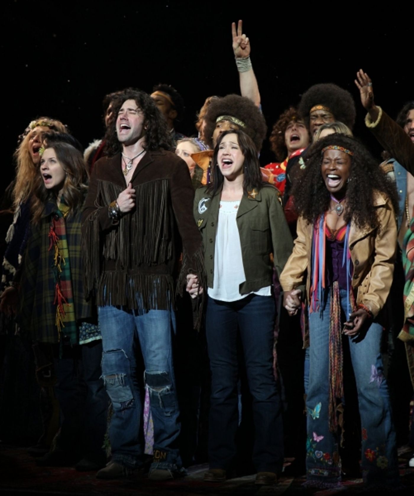 Photo Coverage: New HAIR Tribe Makes Broadway Debut!  Image