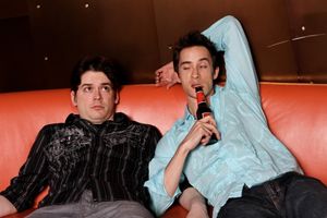 Connor Toms as Valentine and Daniel Brockley as Proteus @ BroadwayWorld Connor Toms as Valentine and Daniel Brockley as Proteus Photo