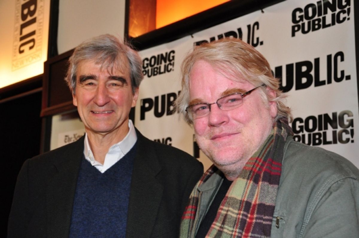 Sam Waterston, Philip Seymour Hoffman at 