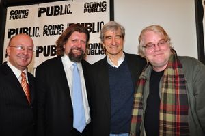 Andrew D. Hamingson, Oskar Eustis, Sam Waterston, Philip Seymour Hoffman Photo