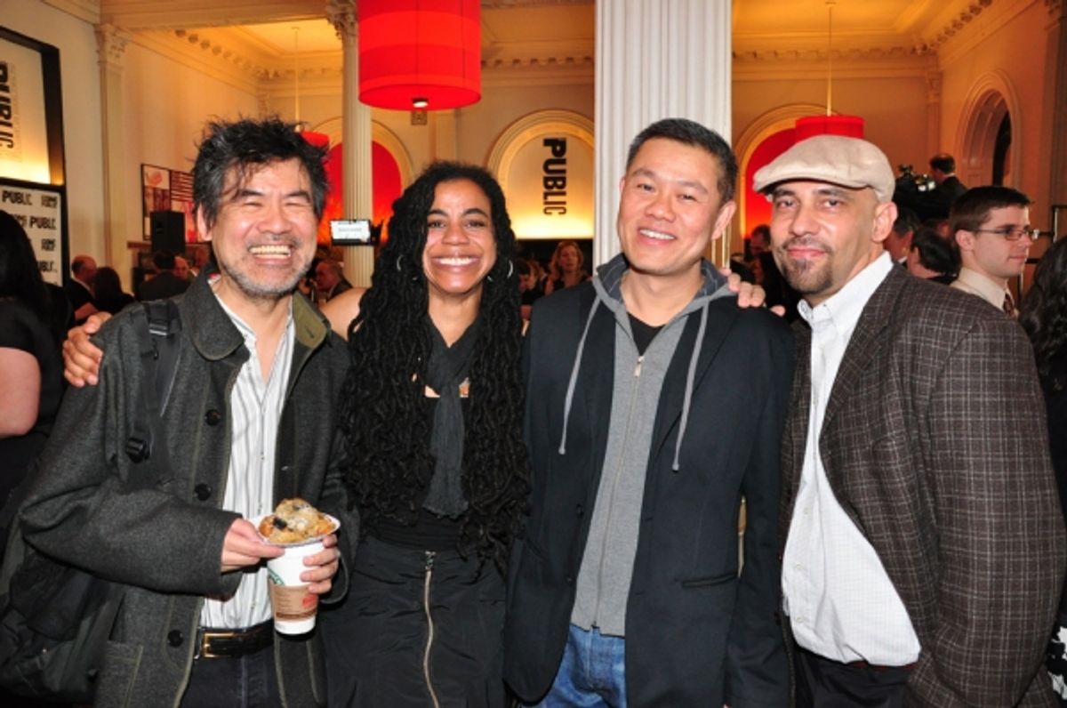 David Henry Hwang, Suzan Laurie Parks, Chay Yew, Nilo Cruz at 