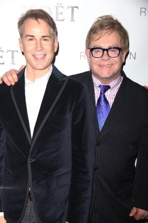 Geoffrey Nauffts (Playwright) and Elton John Photo
