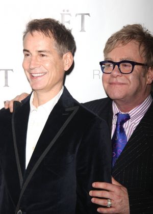 Geoffrey Nauffts (Playwright) and Elton John Photo