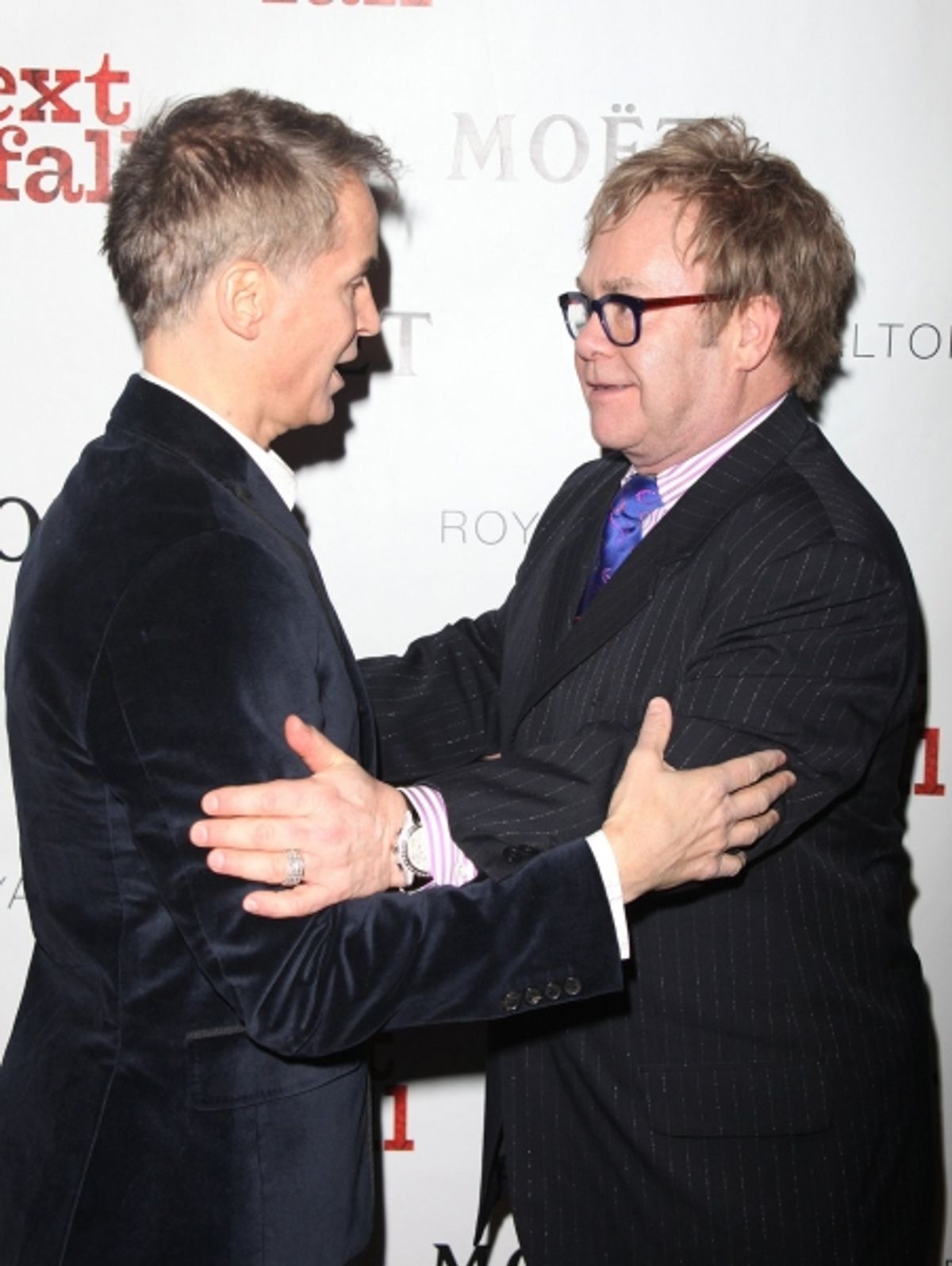 Geoffrey Nauffts (Playwright) and Elton John at 