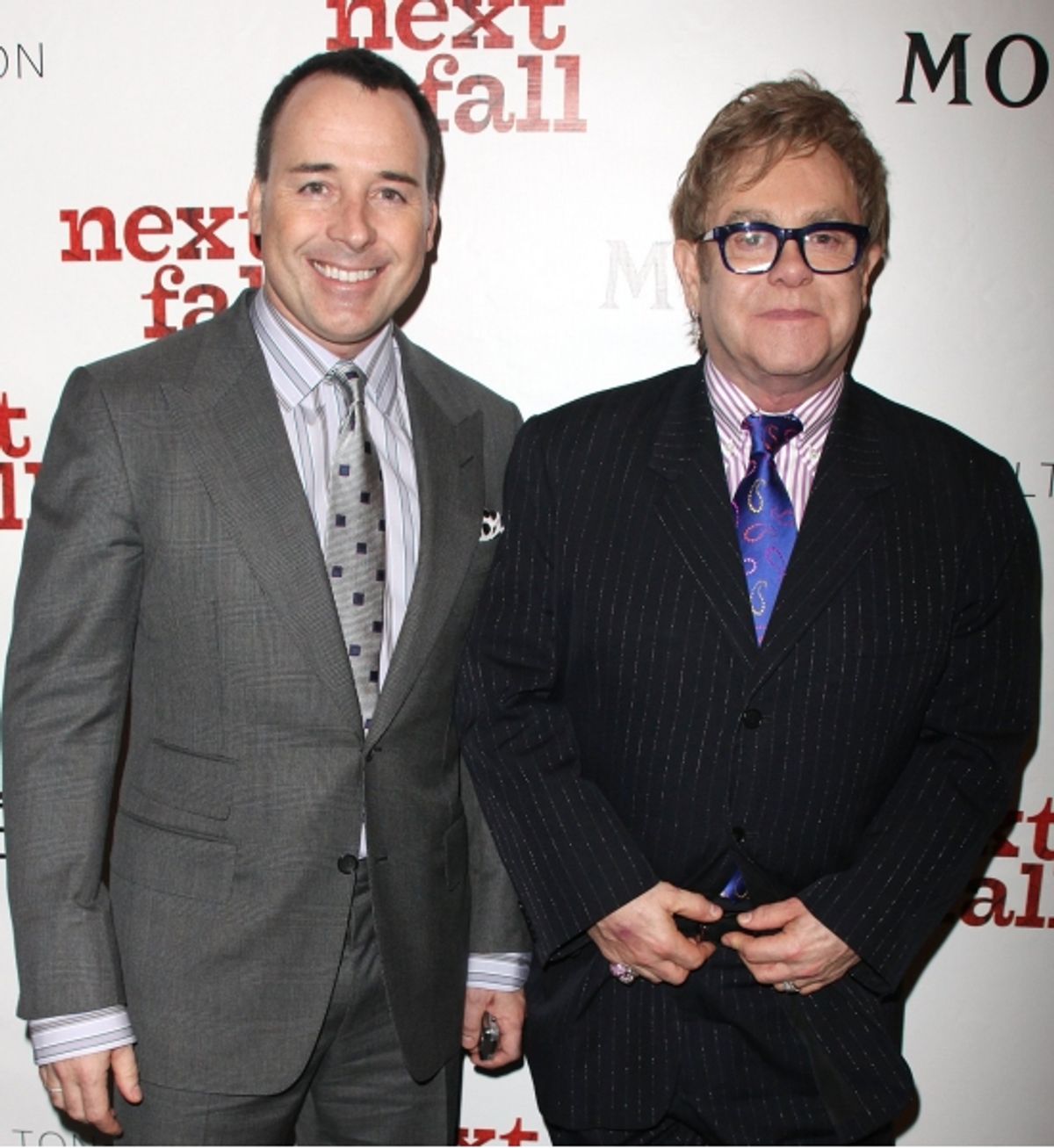 David Furnish and Elton John at 