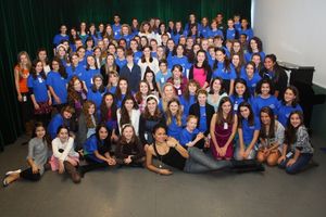 Karen Olivo with BAA Winter Workshop Participants Photo