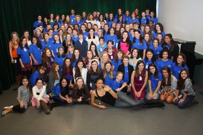 Karen Olivo with BAA Winter Workshop Participants Photo
