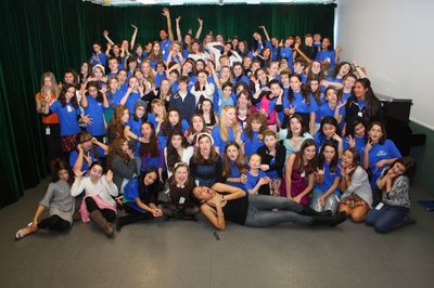 Karen Olivo with BAA Winter Workshop Participants Photo