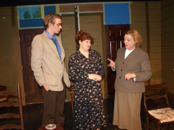Jeffrey Gangwisch (Laurel) as Edmund Swettenham, Kathy Cox (Columbia) as Mrs. Swetten Photo