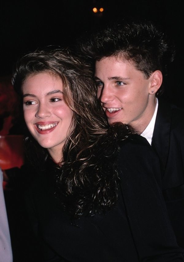Corey Haim and Alyssa Milano in Los Angeles, 1988 Photo
