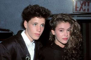 Corey Haim and Alyssa Milano in Los Angeles, 1988 Photo