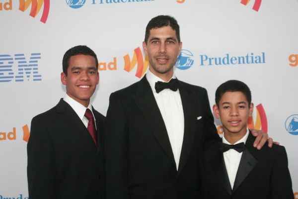 Jarrett Barrios with his sons Photo