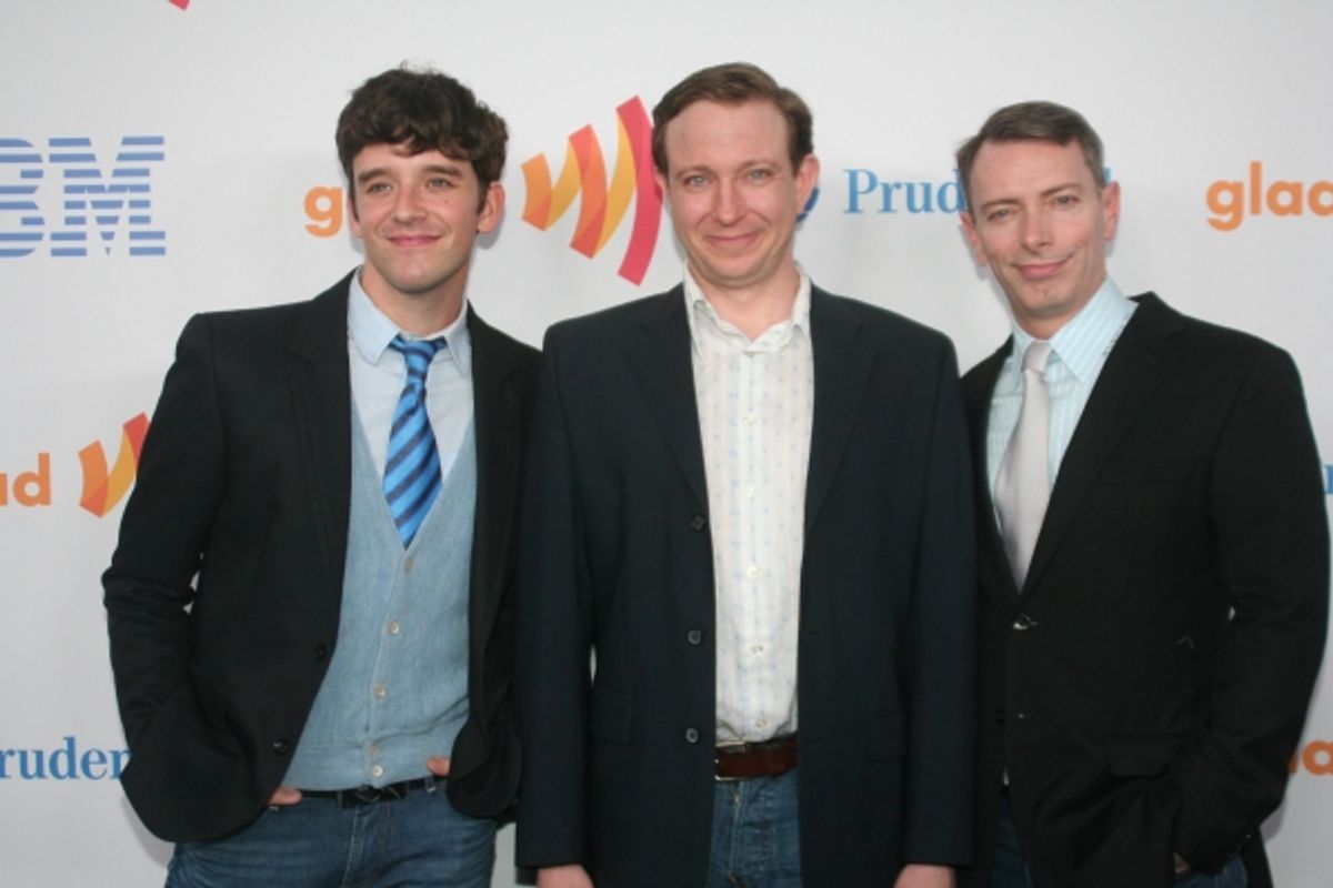 Michael Urie, Matthew Schneck and Arnie Burton at 
