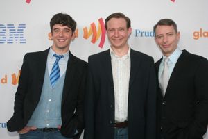 Michael Urie, Matthew Schneck and Arnie Burton Photo