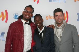 LZ Granderson, Isaiah, and Steve Huesing Photo