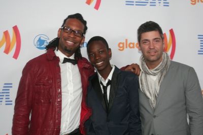 LZ Granderson, Isaiah, and Steve Huesing Photo