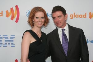 Cynthia Nixon and Michael Patrick King Photo