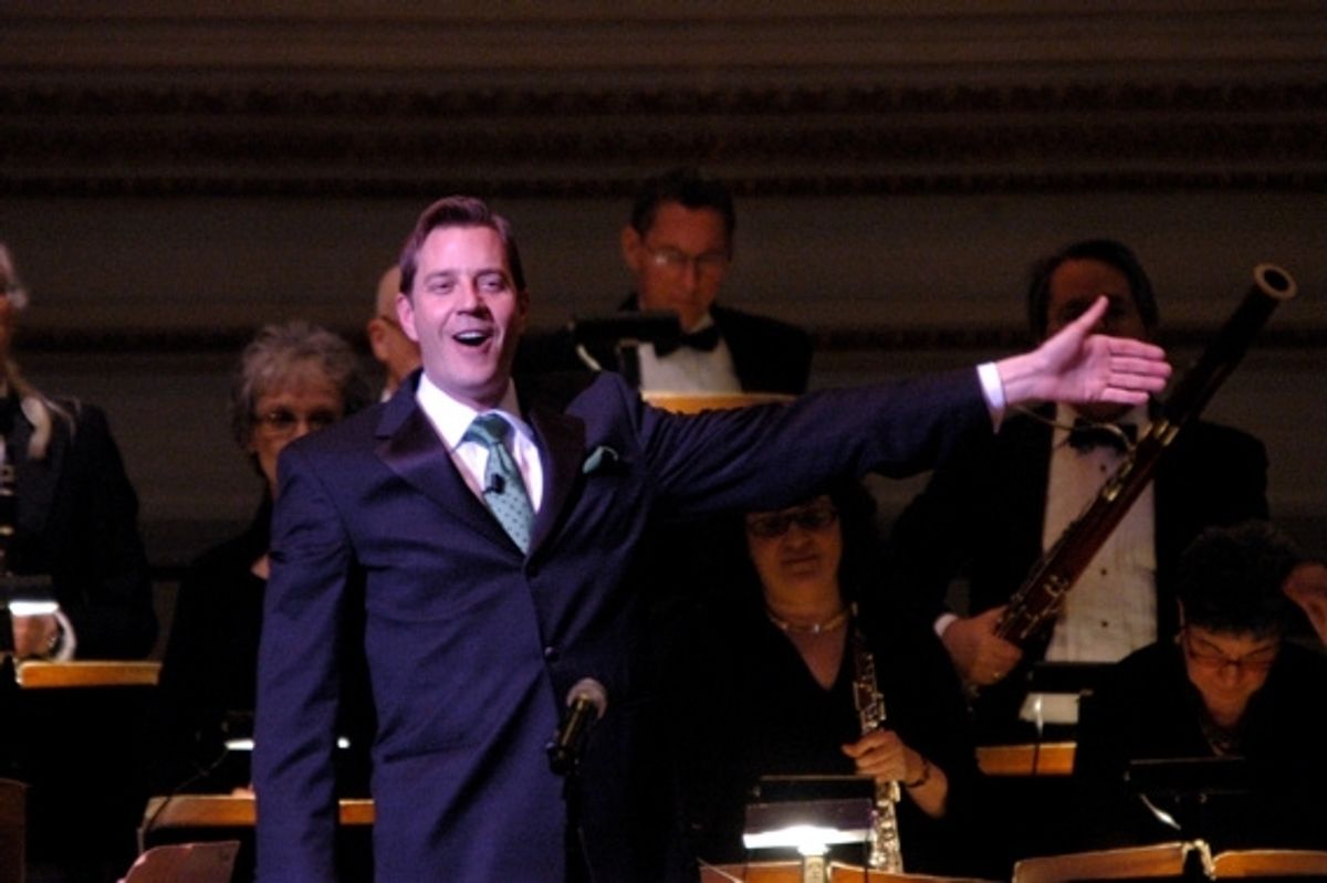 Steven Reineke-Music Director and Conductor of the New York Pops starts the evening at 