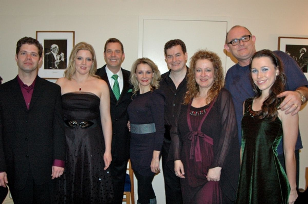 Kieran O'Hare, Meav, Steven Reineke, Joanna Barry, Niall O'Leary, Liz Knowles, Ronan Tynan and Caitlin McNeil at 