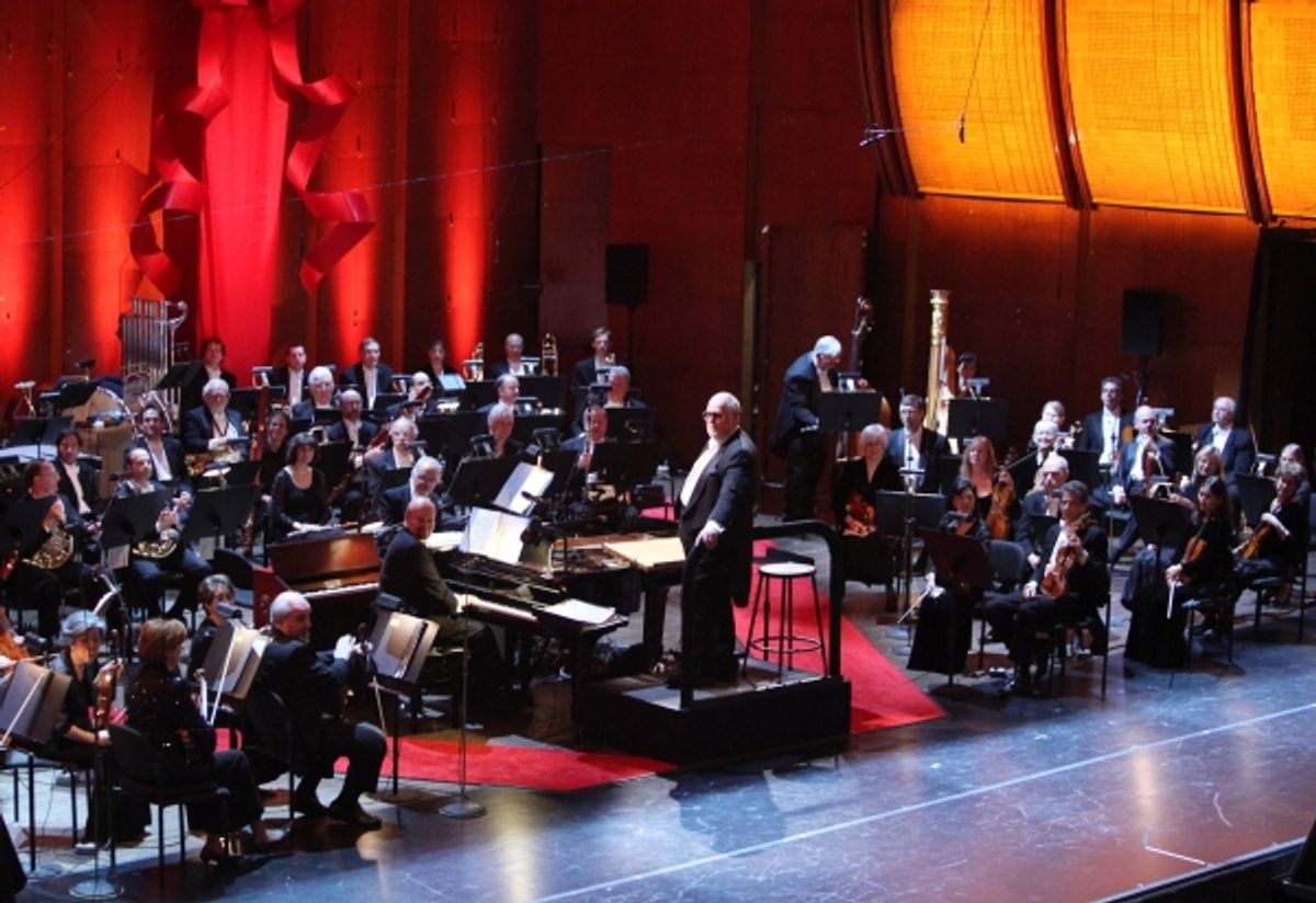 Paul Gemignani and the orchestra at 