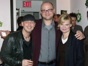 Steve Marzullo, Carl Andress and Martha Plimpton Photo