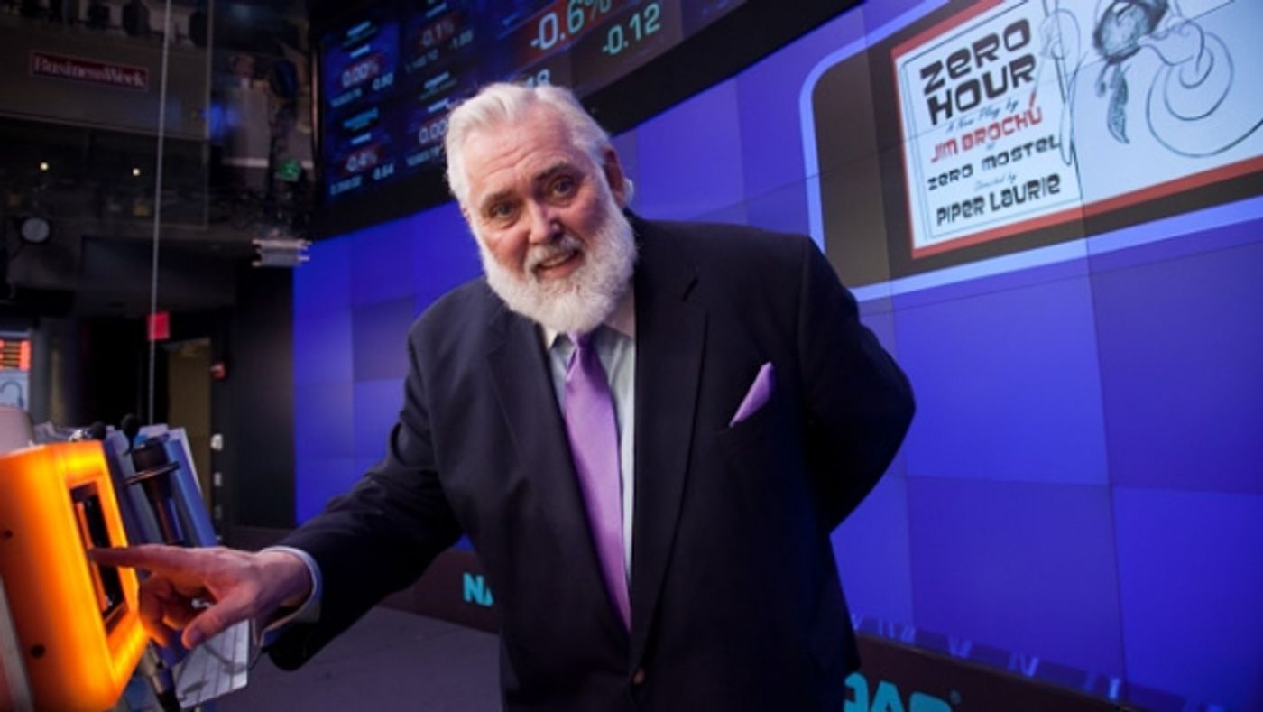 Photo Flash: ZERO HOUR Star Jim Brochu Rings NASDAQ Closing Bell  Image