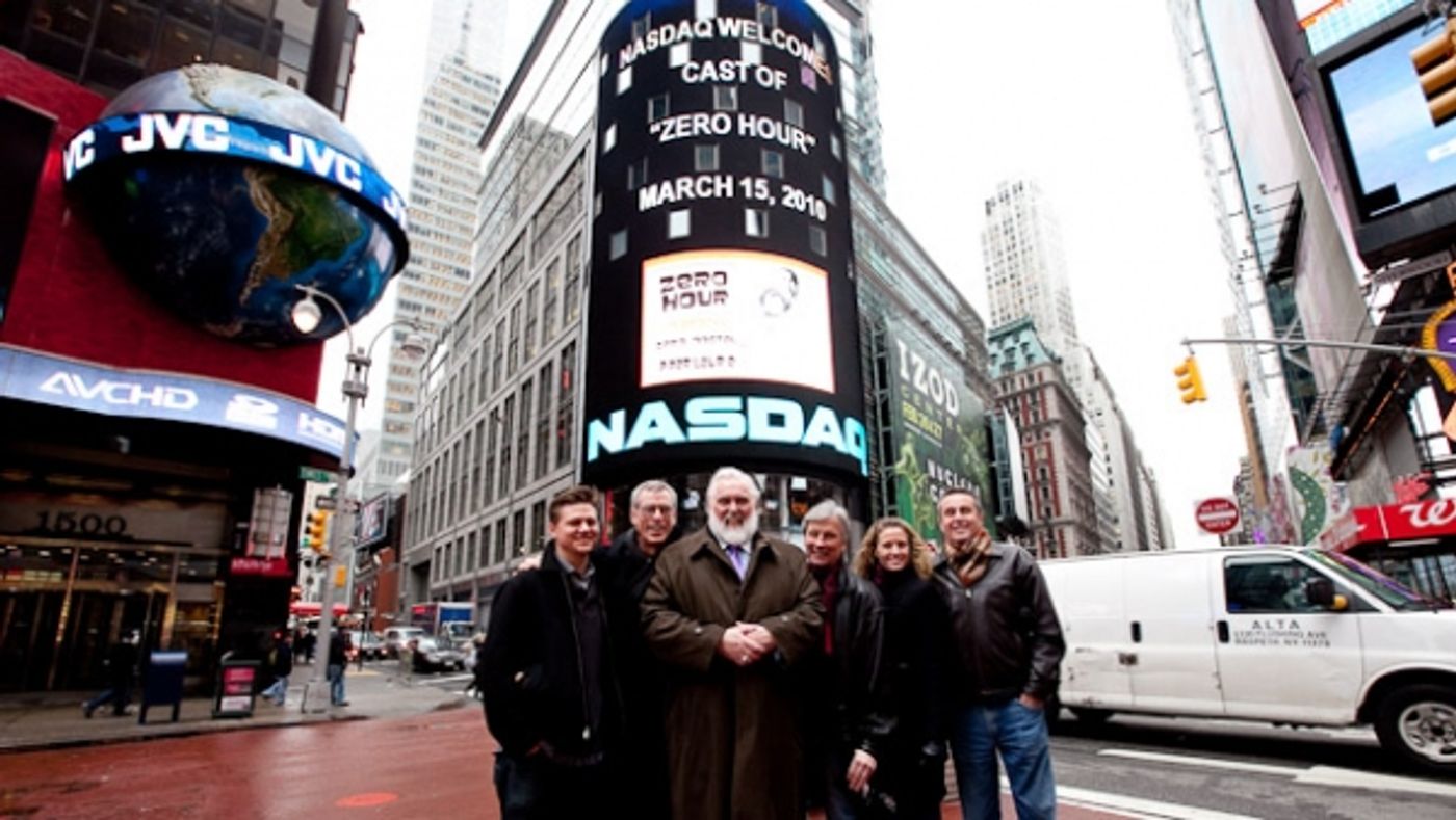 Photo Flash: ZERO HOUR Star Jim Brochu Rings NASDAQ Closing Bell Photo Flash: ZERO HOUR Star Jim Brochu Rings NASDAQ Closing Bell Image