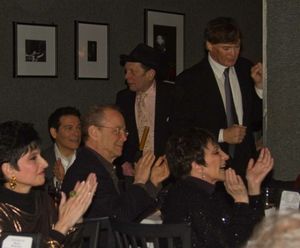 Michael Feinstein, Joel Grey and Liza Minnelli Enjoying the Entertainment at Cast Party @ BroadwayWorld Michael Feinstein, Joel Grey and Liza Minnelli Enjoying the Entertainment at Cast Par Photo