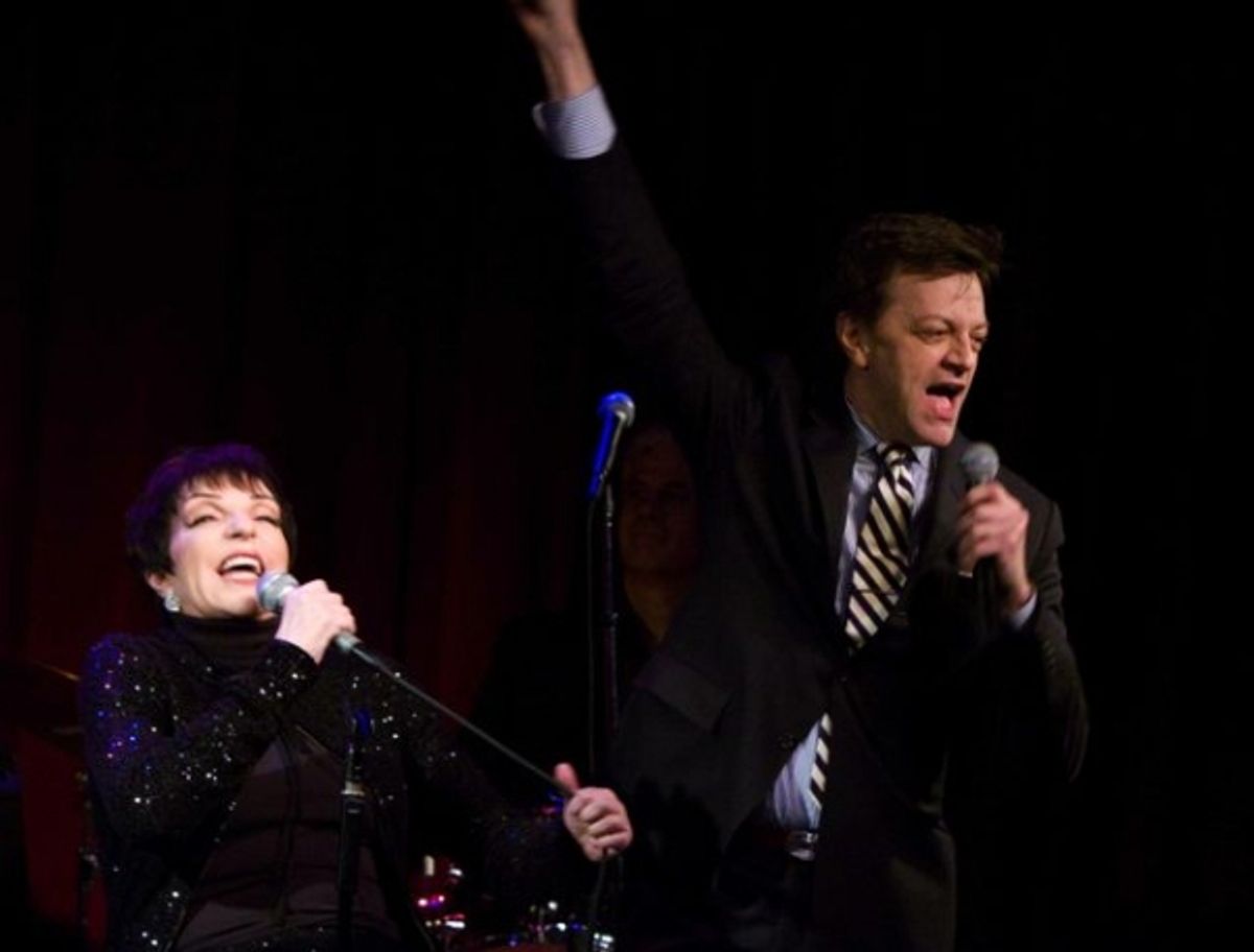 Liza Minnelli and Jim Caruso at 