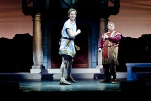 Erich Bergen (Hero) and Lee Wilkof (Pseudolus) @ BroadwayWorld Erich Bergen (Hero) and Lee Wilkof (Pseudolus) Photo