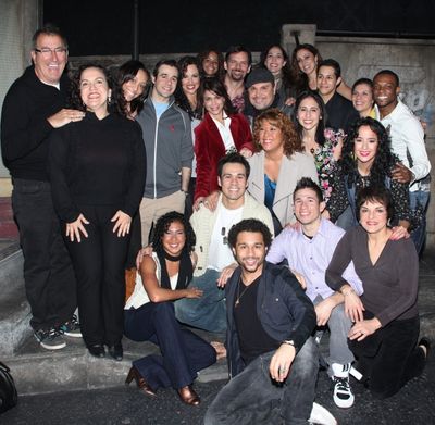 The Cast of IN THE HEIGHTS with its special guests!
 Photo