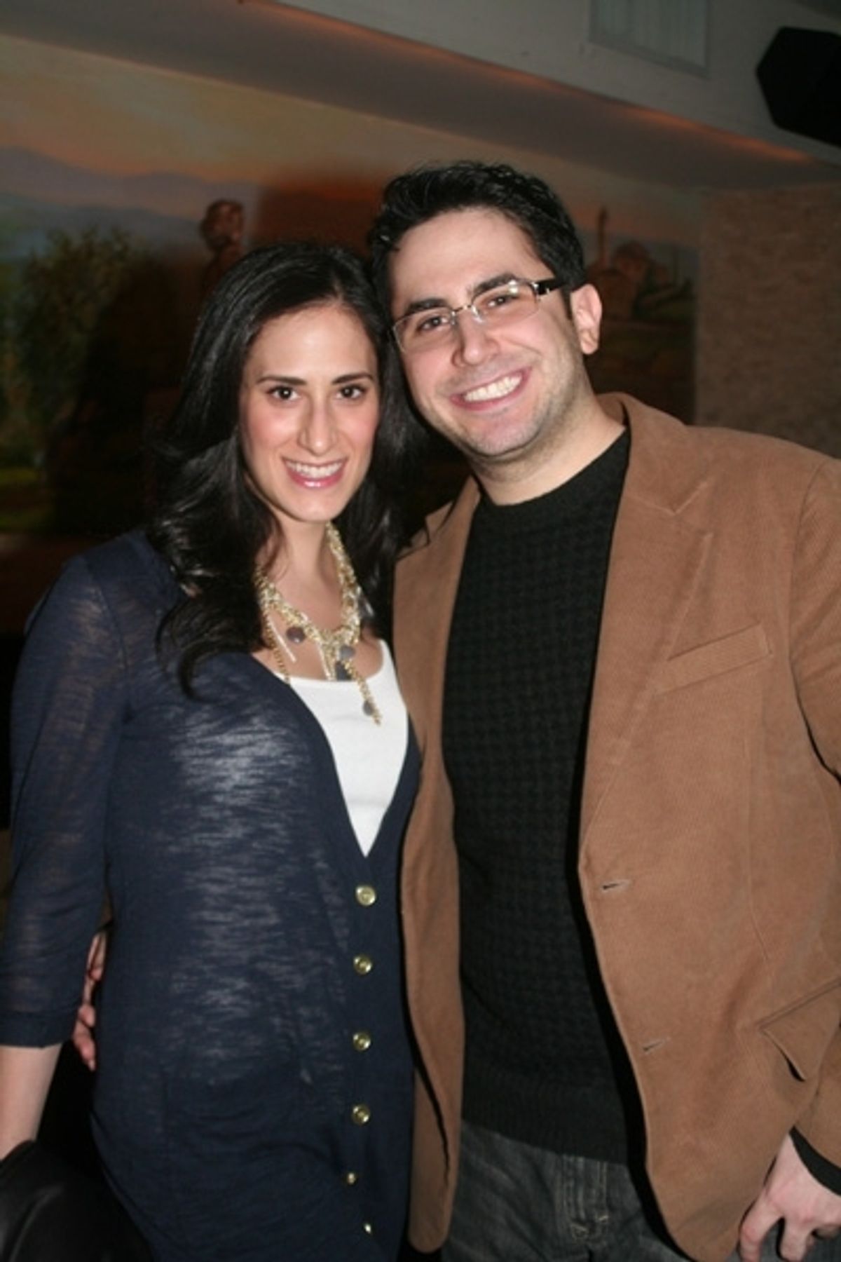 BroadwayWorld.com's Editor-in-Chief Rob Diamond and fiance Jennifer Hallie Rosen (Diamond) at 