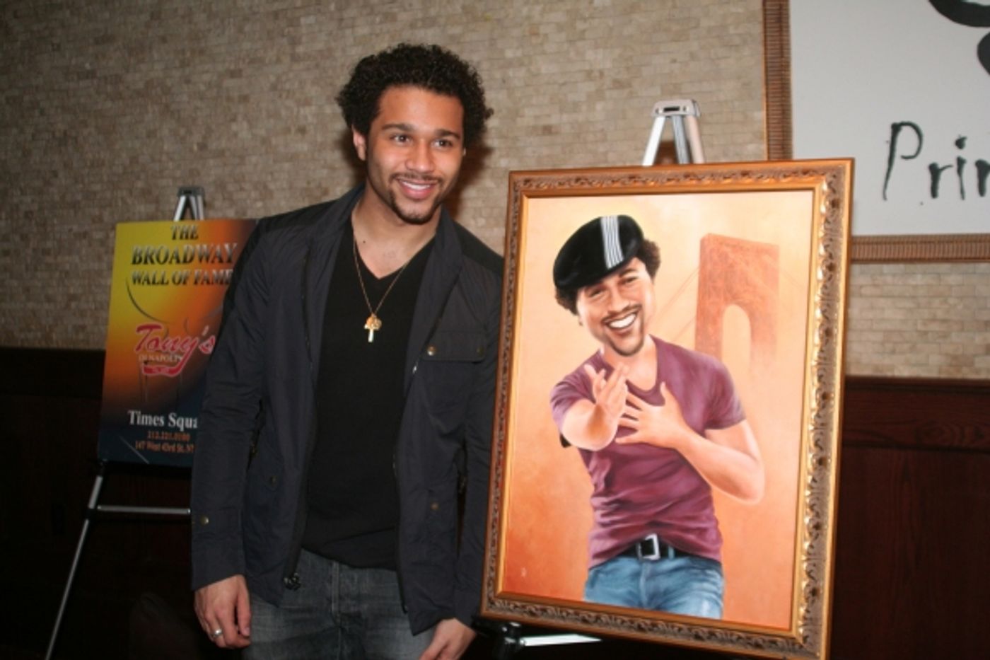 Photo Coverage: Corbin Bleu Portrait Unveiled at Tony's diNapoli  Image